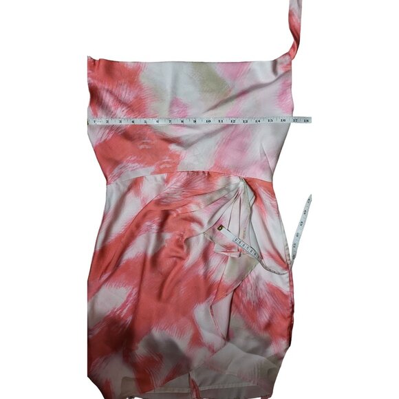 Musette Pink & Coral Tie-Dye Halter Mini Dress Fairycore Size Small - Picture 5 of 8